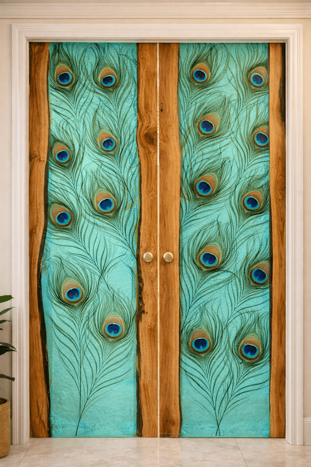 Peacock Divine Doors