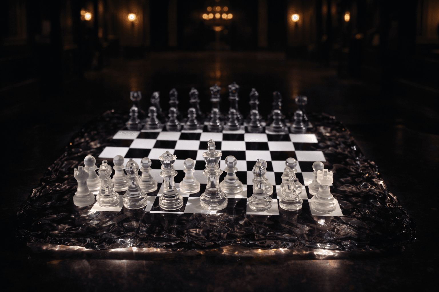 Icey Obsedian Chess