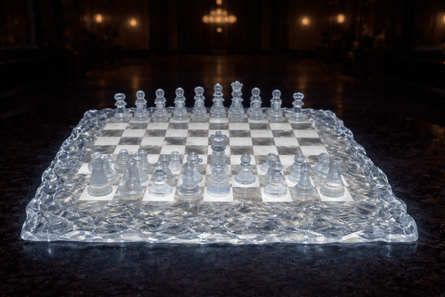 Icey White Walker Chess
