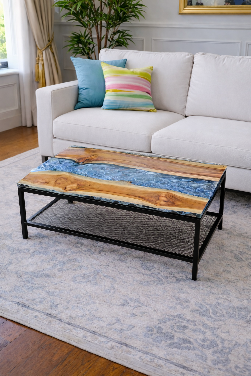 Ice Crack Modern Dining Table