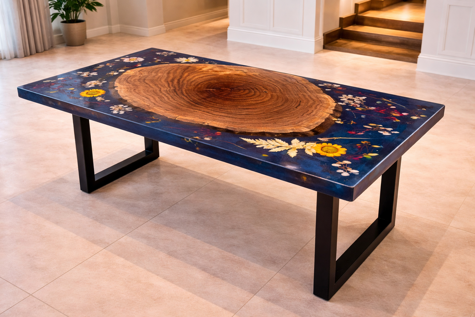 Flower Resin Table