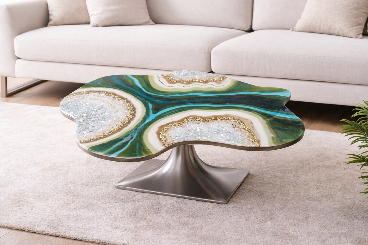 Geode Resin Table