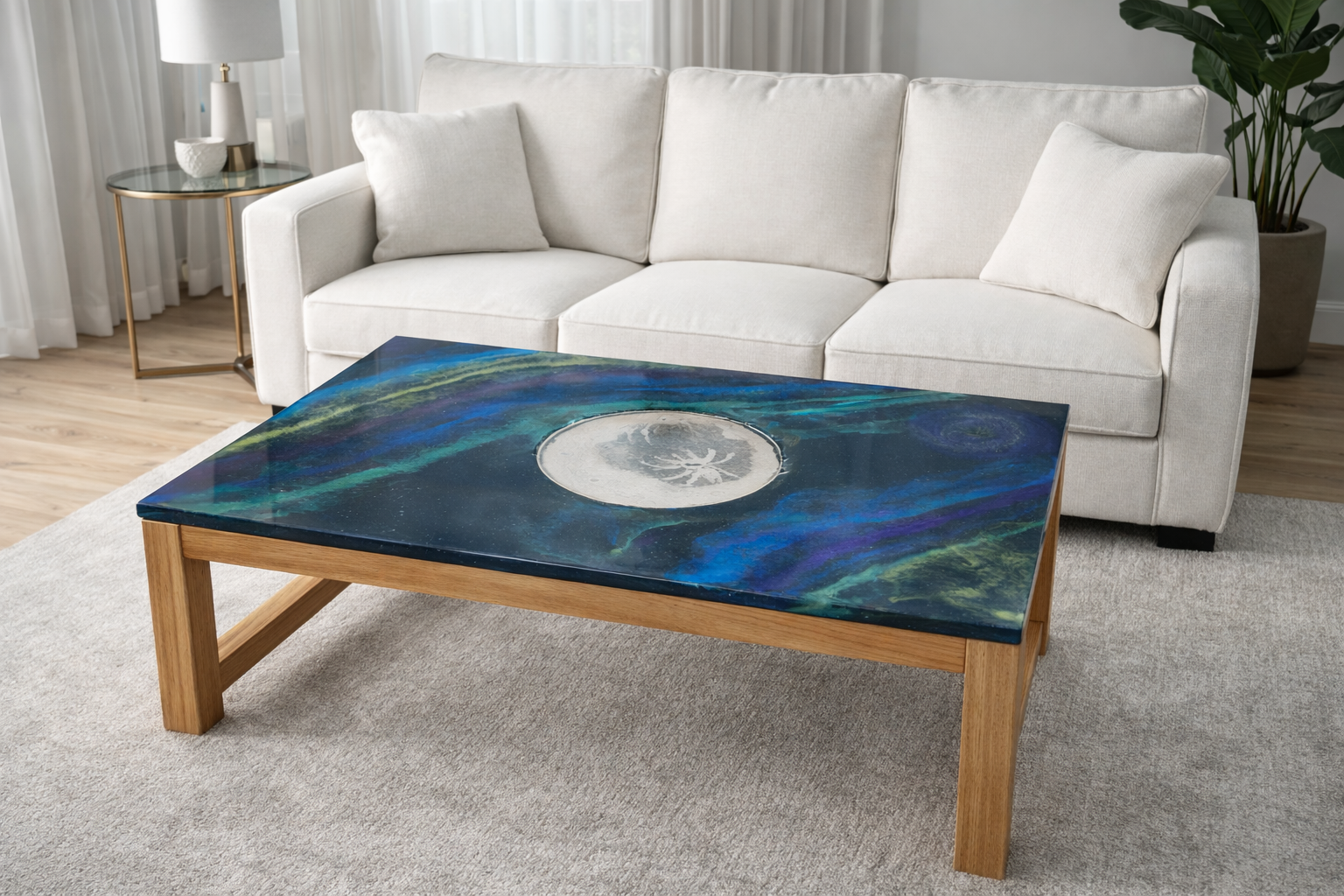 Moon Resin Table